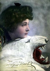 evelyn nesbit color postcard